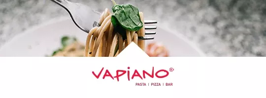 Vapiano ist Pluxee Akzeptanzpartner für die Restaurant Karte
